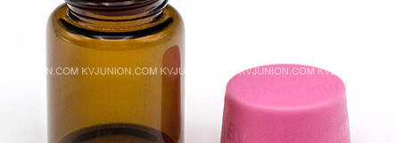 ขวดแก้ว 5ml สำหรับคอลลาเจนพร้อมฝาพลาสติกและฝาด้านในพลาสติก