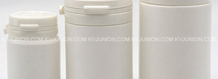 ขวดยา 40 กรัม 80 กรัม 120 กรัมพร้อมโลโก้นูนบนฝา